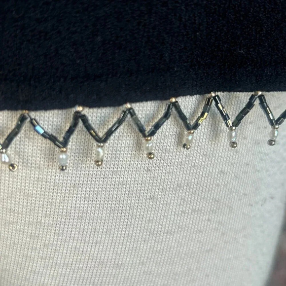 Doncaster Black Beaded Hem Twin Set Sweater and Cardigan size Medium - Picture 6 of 6